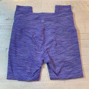 ATHLETA Purple Heathered Crops M